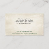 Acupunctuur en kruidengeneeskunde visitekaartje (Achterkant)