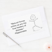 Acupunctuur kleverig rechthoekige sticker (Envelop)