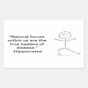 Acupunctuur kleverig rechthoekige sticker