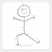 Acupunctuur kleverig vierkante sticker (Voorkant)