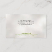 Acupunctuur Naald - Lotus Bloem Visitekaartje (Achterkant)