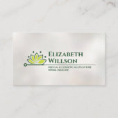 Acupunctuur Naald - Lotus Bloem Visitekaartje (Voorkant)