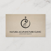 Acupunctuur Naald - Yin Yang Visitekaartje (Voorkant)