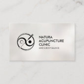 Acupunctuur Naald - Yin Yang Visitekaartje (Voorkant)
