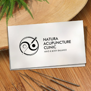 Acupunctuur Naald - Yin Yang Visitekaartje