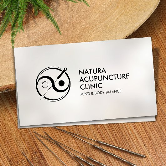 Acupunctuur Naald - Yin Yang Visitekaartje
