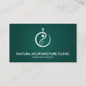 Acupunctuur Naald - Yin Yang  Visitekaartje (Voorkant)