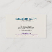 Acupunctuur Naaldboom - kleurrijke bladeren Visitekaartje (Achterkant)