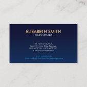 Acupunctuur Naaldboom - kleurrijke bladeren Visitekaartje (Achterkant)