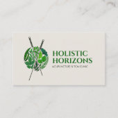 Acupunctuur Naalden, Kruiden en Bladeren Visitekaartje (Voorkant)