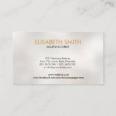 Acupunctuur Naalden Wervelkolom golf Visitekaartje (Achterkant)