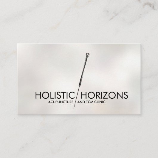 Acupunctuur Naaldlijn Kunst Visitekaartje (Voorkant)