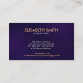 Acupunctuur Naaldlijn Kunst Visitekaartje (Achterkant)