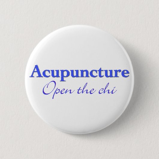Acupunctuur - Open de chi Ronde Button 5,7 Cm (Voorkant)