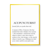 Acupunctuur Qi Flow Muurkaart - Acupuncturist muur