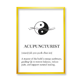 Acupunctuur Qi-stroom wandkunst voor kliniek kanto Poster