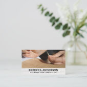 Acupunctuur Rug Sessie | Holistische Geneeskunde Afsprakenkaartje (Staand voorkant)