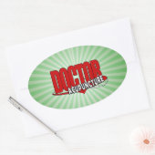 ACUPUNCTUUR VAN DE logo ARTS Ovale Sticker (Envelop)
