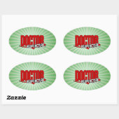 ACUPUNCTUUR VAN DE logo ARTS Ovale Sticker (Vel)