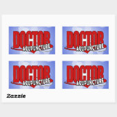 ACUPUNCTUUR VAN DE logo ARTS Rechthoekige Sticker (Vel)