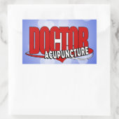 ACUPUNCTUUR VAN DE logo ARTS Rechthoekige Sticker (Tas)