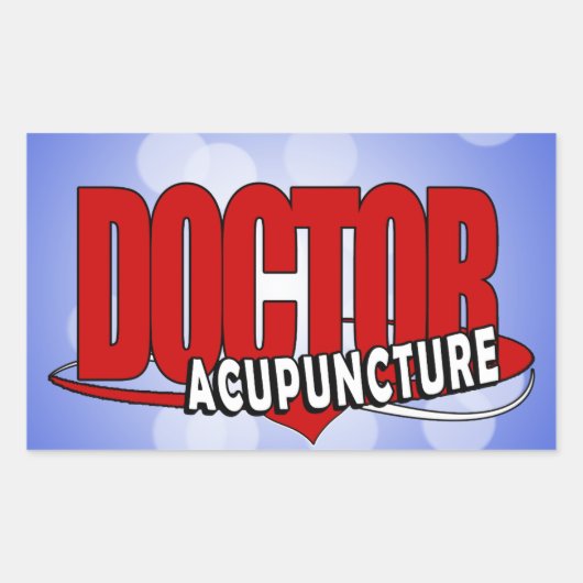 ACUPUNCTUUR VAN DE logo ARTS Rechthoekige Sticker (Voorkant)