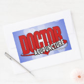 ACUPUNCTUUR VAN DE logo ARTS Rechthoekige Sticker (Envelop)