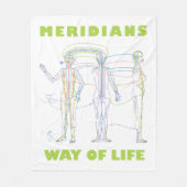 Acupunctuur Way of Life Fleece Deken (Voorkant)