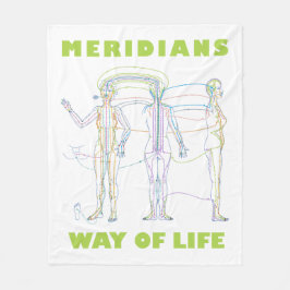 Acupunctuur Way of Life Fleece Deken