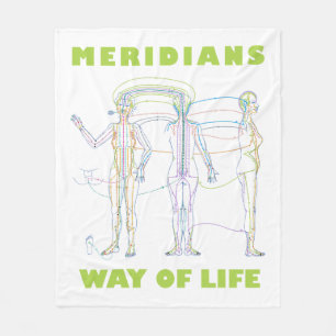 Acupunctuur Way of Life Fleece Deken
