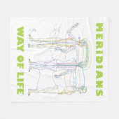 Acupunctuur Way of Life Fleece Deken (Voorkant (Horizontaal))