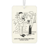 Acupunctuurbehandeling Cartoon Luchtverfrisser (Achterkant)
