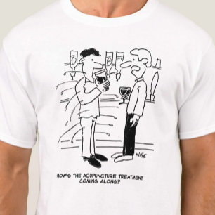 Acupunctuurbehandeling Cartoon T-shirt