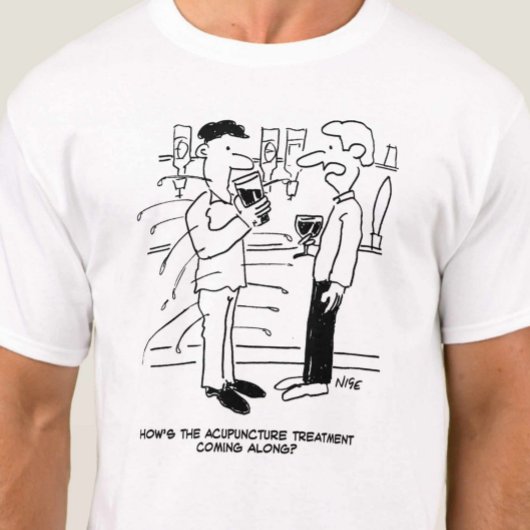 Acupunctuurbehandeling Cartoon T-shirt
