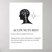 Acupunctuurkliniek Muurkunst wandkaart Poster (Voorkant)