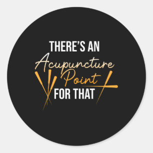 Acupunctuurpunt voor T Acupuncturist Naalden Ronde Sticker