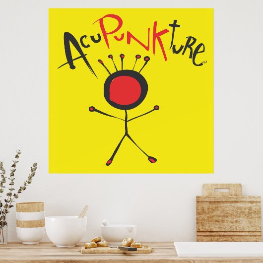 Acupunktuur Poster (Keuken)