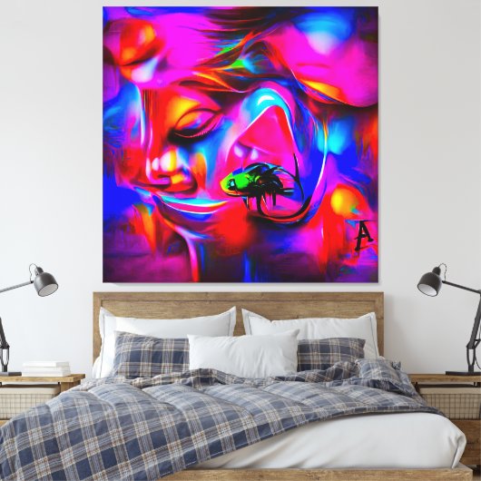 Acusticofobie 2 canvas afdruk (Insitu (Slaapkamer))