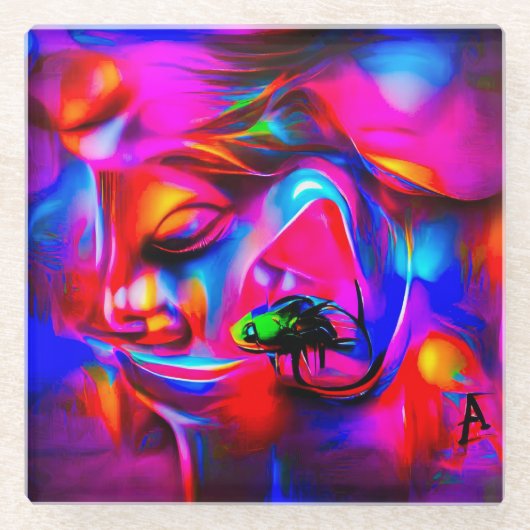 Acusticofobie 2 glazen onderzetter (Voorkant)