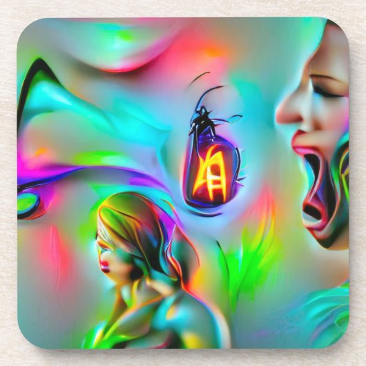 Acusticofobie Bier Onderzetter (Voorkant)