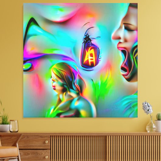 Acusticofobie Canvas Afdruk (Insitu (Woonkamer))