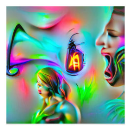 Acusticofobie Foto Afdruk