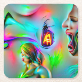 Acusticofobie Kartonnen Onderzetters