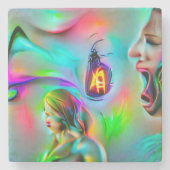 Acusticofobie Stenen Onderzetter (Voorkant)