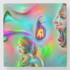 Acusticofobie Stenen Onderzetter