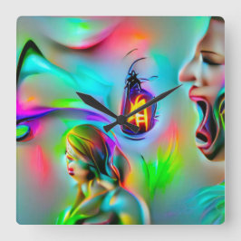 Acusticofobie Vierkante Klok