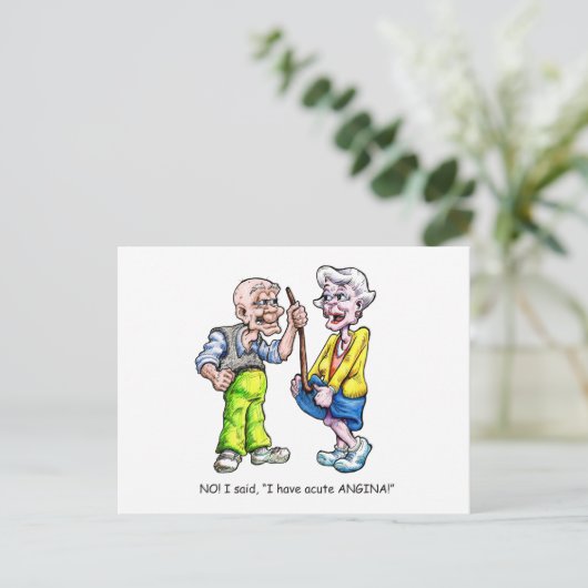 Acute angina briefkaart (Staand voorkant)