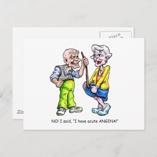 Acute angina briefkaart (Voorkant / Achterkant)