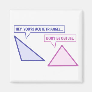 Acute driehoek Obuse hoek Magneet