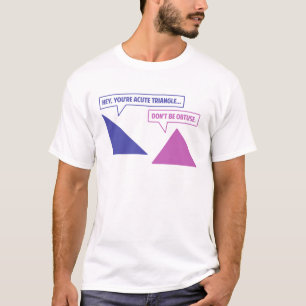 Acute driehoek Obuse hoek T-shirt